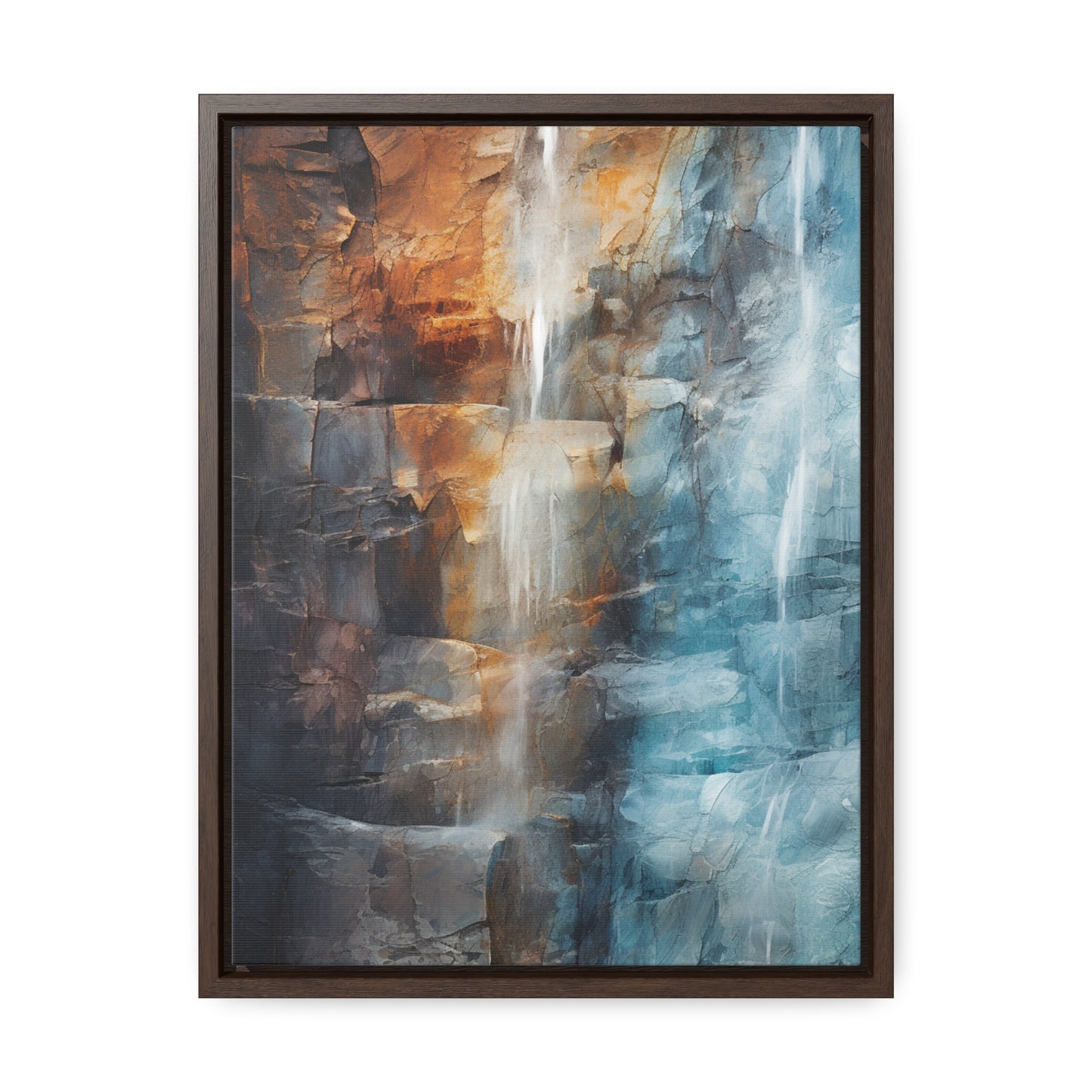 "Mountain Falls" Gallery Canvas Wraps, Vertical Frame