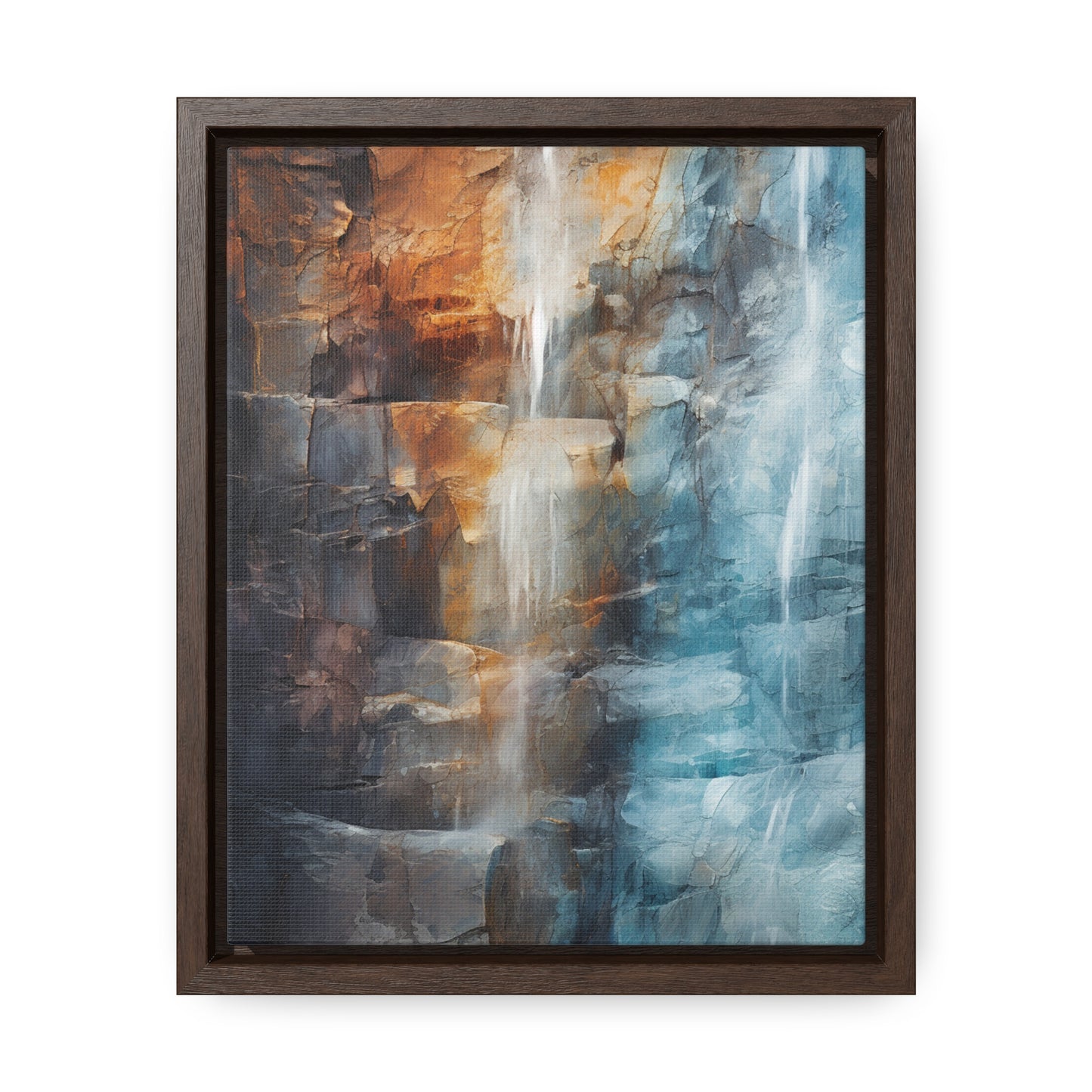 "Mountain Falls" Gallery Canvas Wraps, Vertical Frame