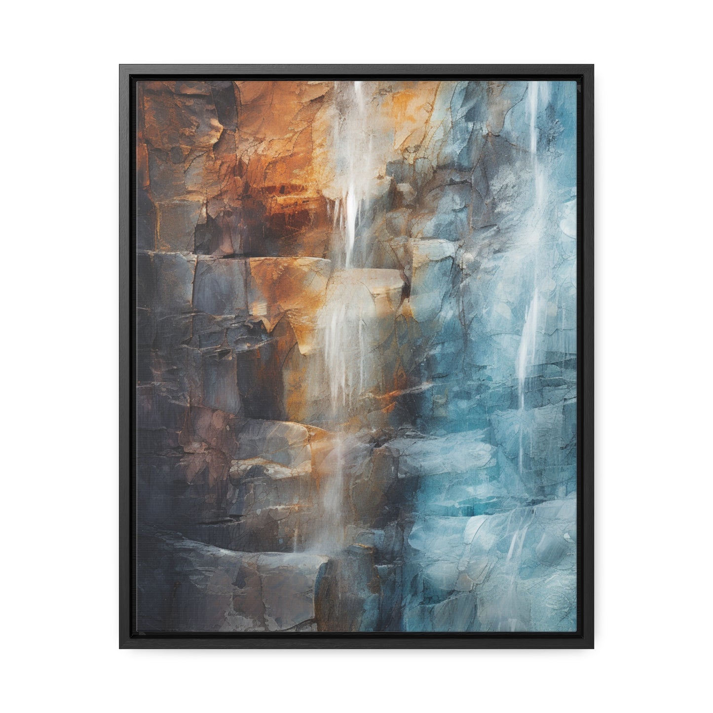 "Mountain Falls" Gallery Canvas Wraps, Vertical Frame