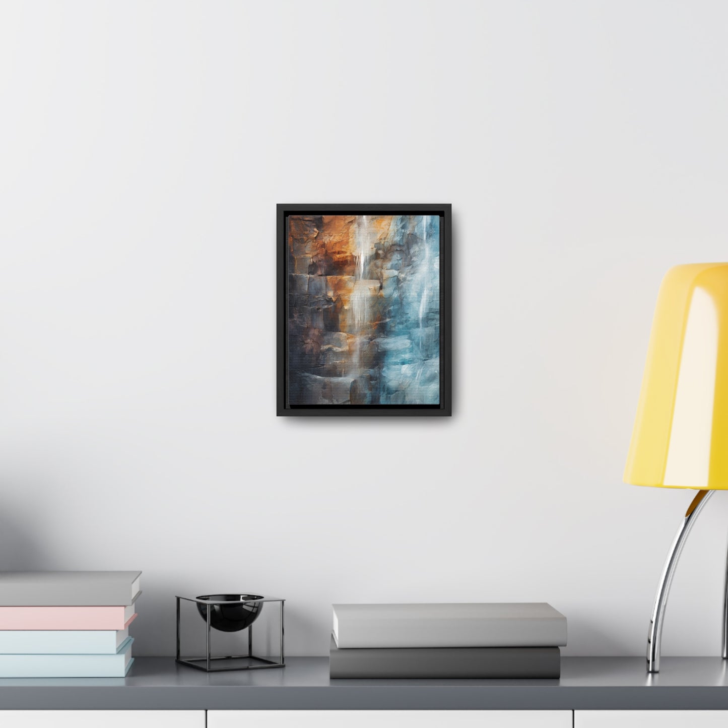 "Mountain Falls" Gallery Canvas Wraps, Vertical Frame