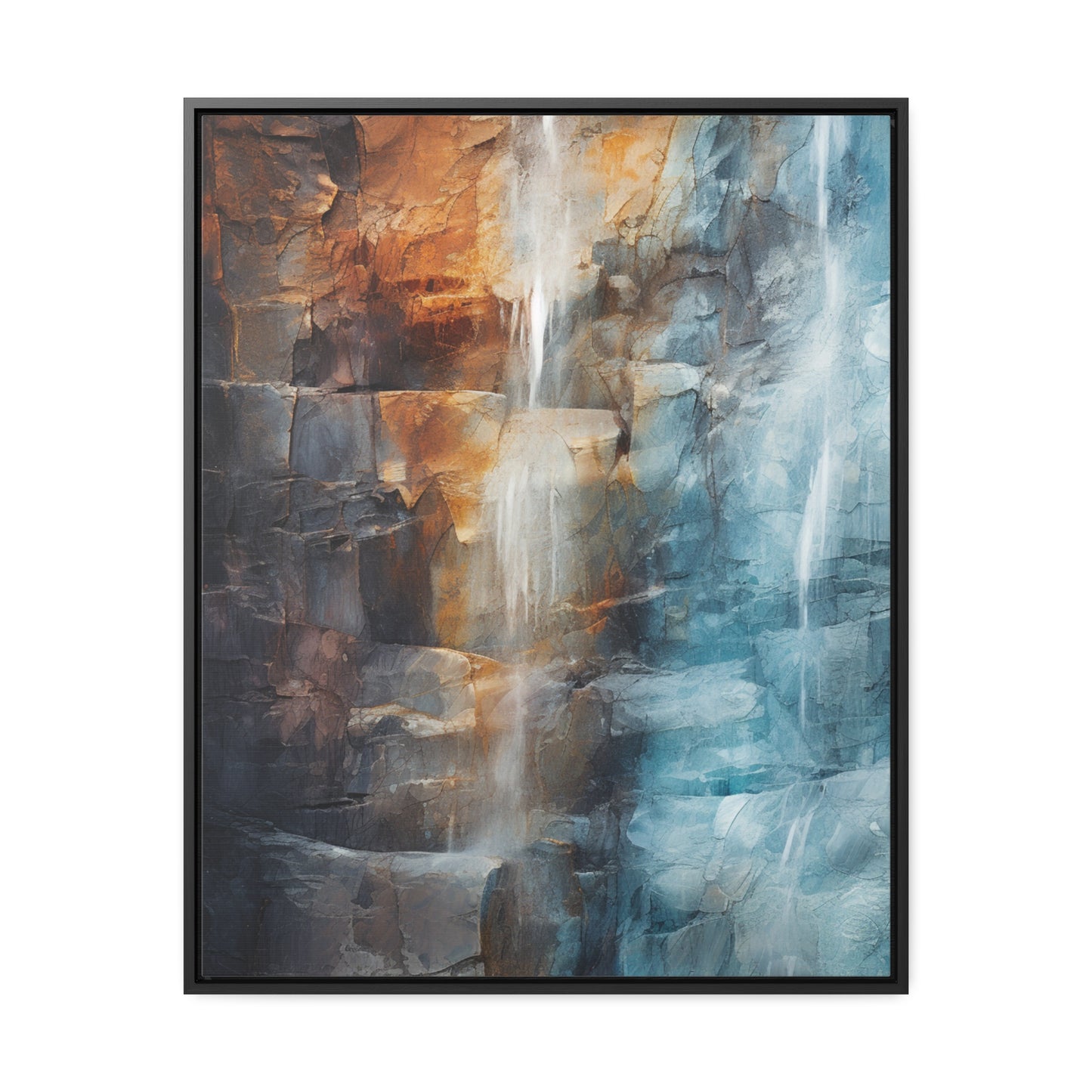 "Mountain Falls" Gallery Canvas Wraps, Vertical Frame